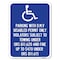 Signmission Parking with D.M.V Disabled Permit Only Violators Subject to Towing Under Ors 811.620, A-1824-23342 A-1824-23342 - alternate 1